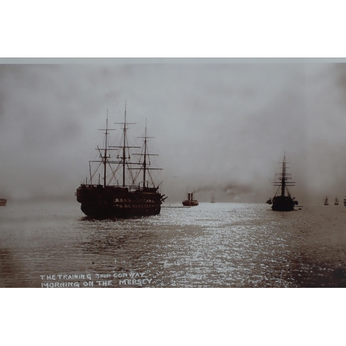 296 - Two Nautical Prints (St Elvies & The Training Ship Conway Morning on The Mersey) in Matching Framed ... 