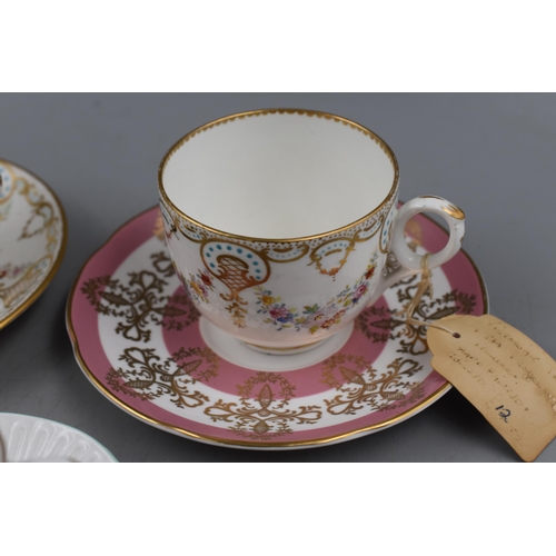 184 - Selection of Fine Bone China Cups and Saucers including Shelley