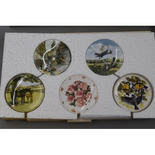 351 - Five Sets of Bradford Exchange Centenary Edition Miniature Plates including Cornfield Poppies, Dawn ... 