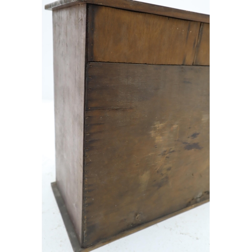 355 - Vintage 5 Drawer Storage Cabinet Containg a selection of watch and Clock Parts (46cm x 43cm x 24cm)