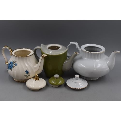 200 - Five Collectable Teapots. Includes Wedgwood Campion, Sadler, Owl and Others.