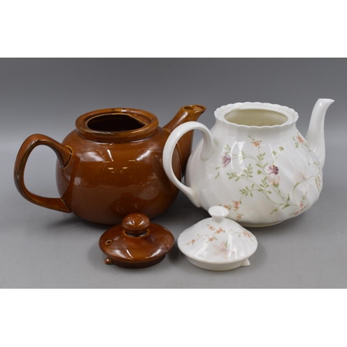 200 - Five Collectable Teapots. Includes Wedgwood Campion, Sadler, Owl and Others.