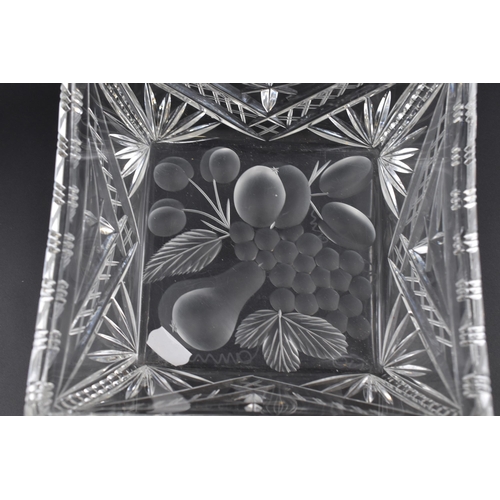 208 - Heavy Signed Crystal Fruit Bowl (20cm)