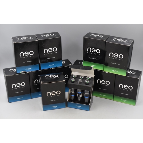 441 - A Box Containing a Large Amount of Neo E-Cigarettes, Flavours Cool Mint and Tobacco.