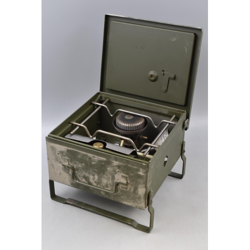 571 - A Military Portable Stove, With a Military Mess Tin.