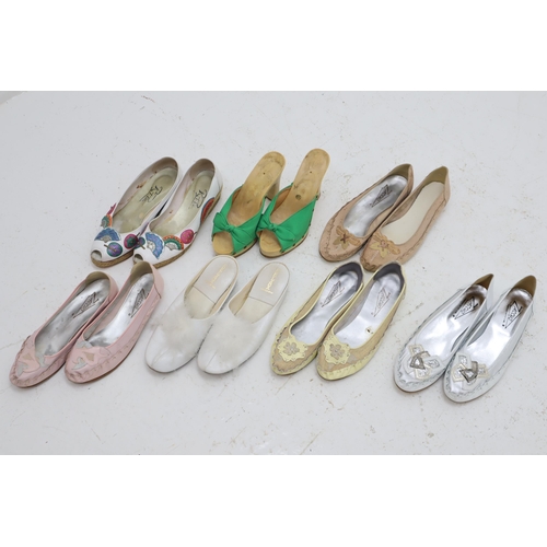 588 - Seven Pairs of Ladies Shoes in Various Sizes.