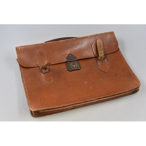 594 - Vintage Leather Satchel