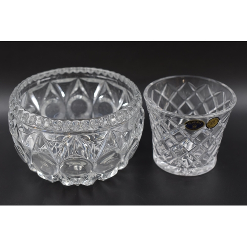 635 - Various Glasses Including 2 Gold Rim 