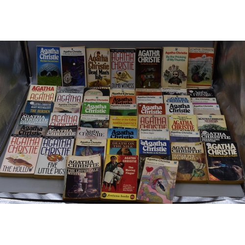 627 - Approx 56 Agatha Christie Novels including The Hound of Death, Three Act Tragerdy and Lots More