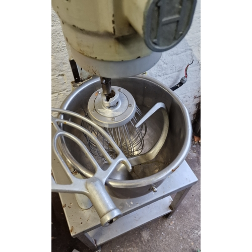 346A - Hobart Commercial Mixer With Bowl and Attachments. Removed From a Decommissioned Kitchen. Working Be... 