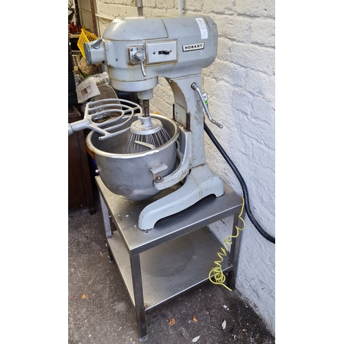 346A - Hobart Commercial Mixer With Bowl and Attachments. Removed From a Decommissioned Kitchen. Working Be... 