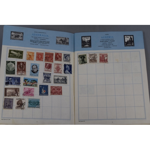 345 - Four Trusty Worldwide Stamp Albums, Containing a Selection of Worldwide Stamps.