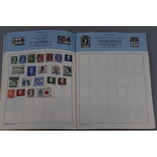 345 - Four Trusty Worldwide Stamp Albums, Containing a Selection of Worldwide Stamps.