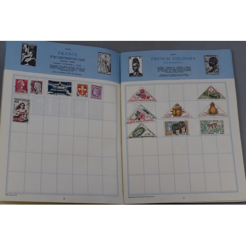 345 - Four Trusty Worldwide Stamp Albums, Containing a Selection of Worldwide Stamps.