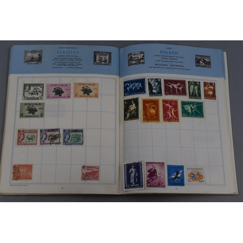 345 - Four Trusty Worldwide Stamp Albums, Containing a Selection of Worldwide Stamps.