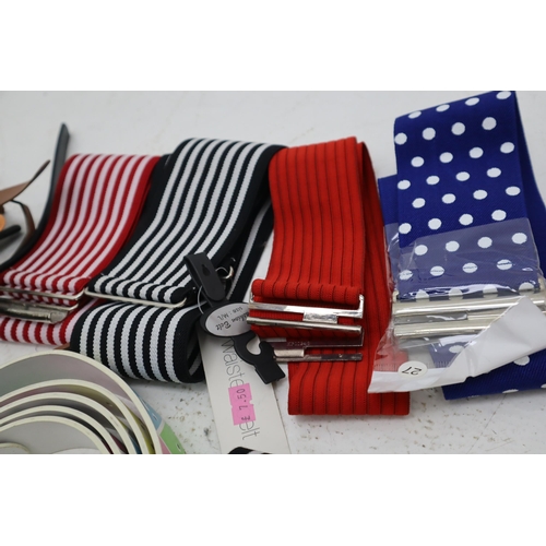 457 - Large Selection of Various Belts