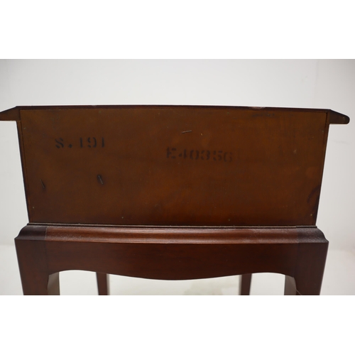 501 - Fine Quality Stag Bedside Table with One Drawer Storage approx 22