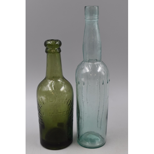 599 - Selection of Vintage Glassware with two Blob Topped Bottles, including Ross Munro & Co and W Simpson... 