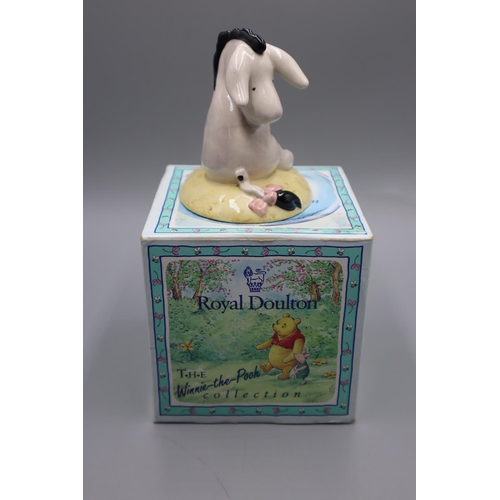 41 - Royal Doulton Winnie The Pooh Collection Figure named “Eeyore’s Tail”. Complete with Box.