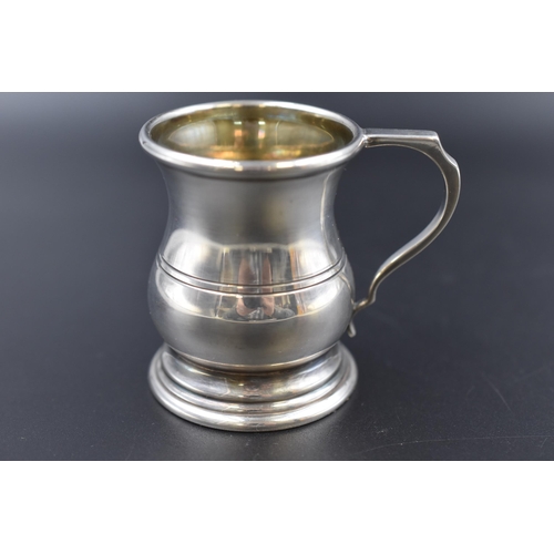 22 - Hallmarked Sheffield Silver Miniature Tankard (5.5cm)