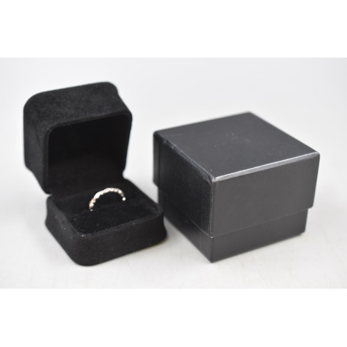 40 - Silver and Gold Clogau Ring in presentation box