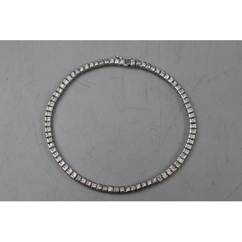 54 - Silver 925 Multistoned Bracelet