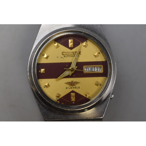 71 - Citizen 7 Automatic 21 Jewels Day Date Gents Watch (Working)