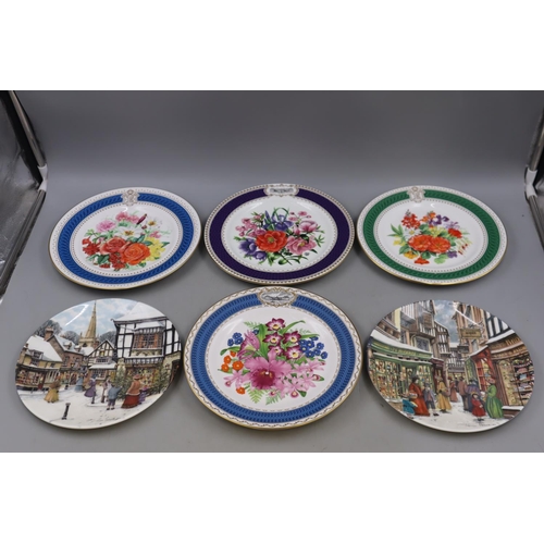 149 - Selection of Plates to include Royal Crown Derby, Royal Worcester & Royal Doulton Christmas Fayre so... 