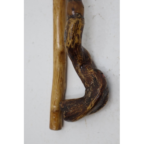 170 - Two Dogwood Walking Sticks