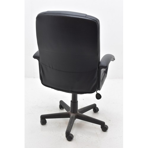 198 - Swivel and Tilt Faux Leather Office Chair