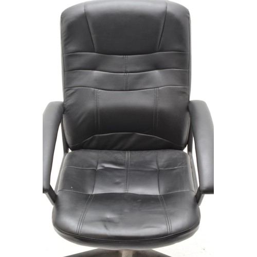 198 - Swivel and Tilt Faux Leather Office Chair