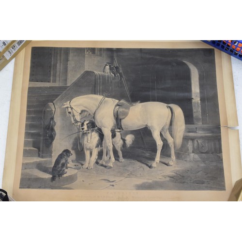 202 - Antique Sir Edward Landseer Lithographic Print