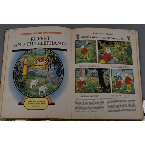 204 - Selection of 6 Rupert the Bear Annuals and a Rupert Colouring Book