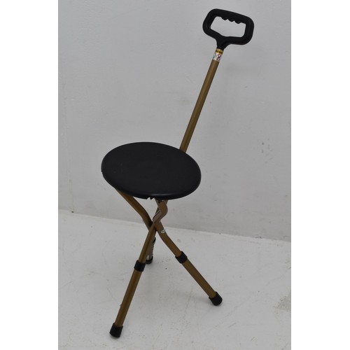 222 - Modern Folding Shooting Stick with plastic seat