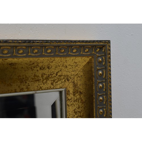 225 - Large Gilt Framed Wall Mirror with bevel edged glass (106cm x 75cm)