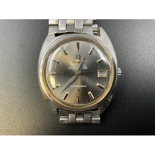 64 - An Omega 564 Automatic Chronometer Constellation Gents Wrist Watch, Working (Sight damage to face) 2... 