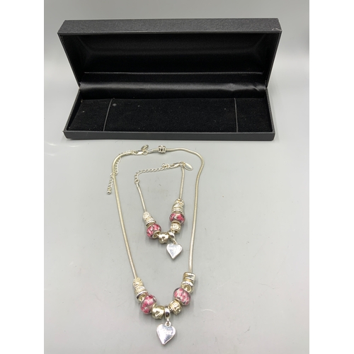 31A - Next Necklace and Bracelet Charm Set Complete with Presentation Box.