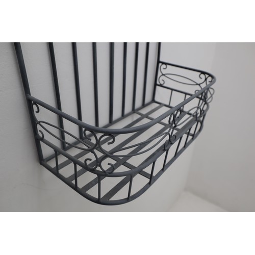 70B - Tubular Metal Wall Mounted Plant Holder (110cm x 43cm)