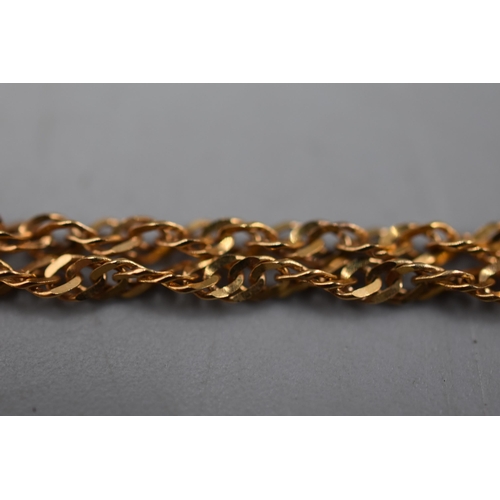 5 - Gold 375 Twisted Link Bracelet