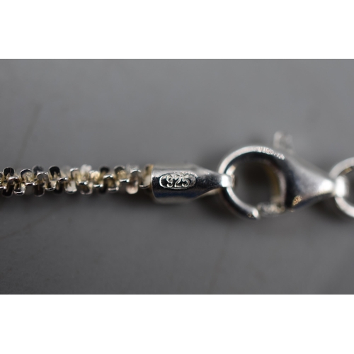 20 - Selection of Four Silver 925 Chains to include A Silver 925 'Love' Pendant and A Silver 925 Cross Pe... 