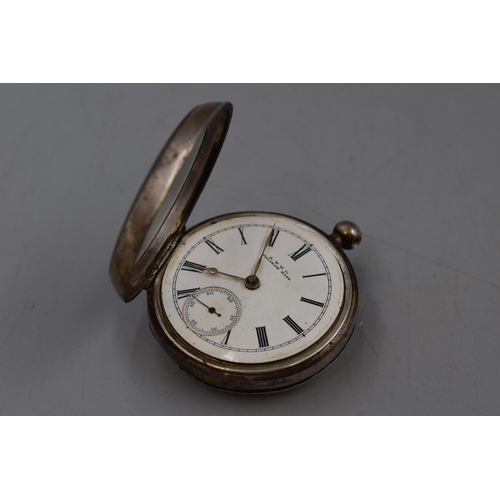 23 - Hallmarked Birmingham Silver Cased A W W & Co Waltham Pocket Watch