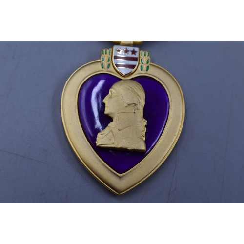 167 - An American Purple Heart Medal, Possibly Replica