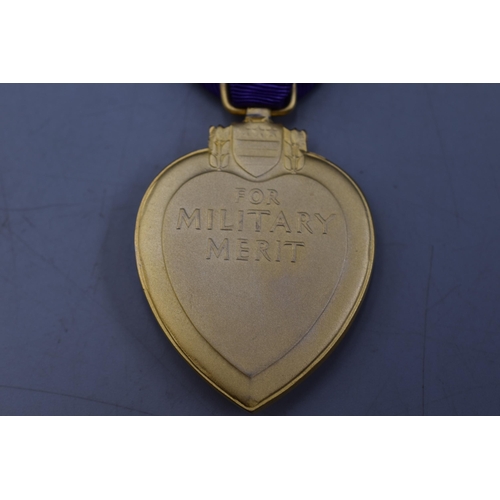 167 - An American Purple Heart Medal, Possibly Replica