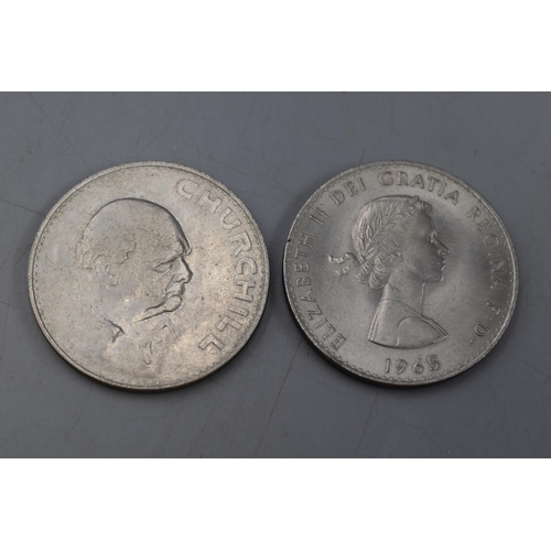 178 - Two Commemorative Winston Churchill Coins 1965