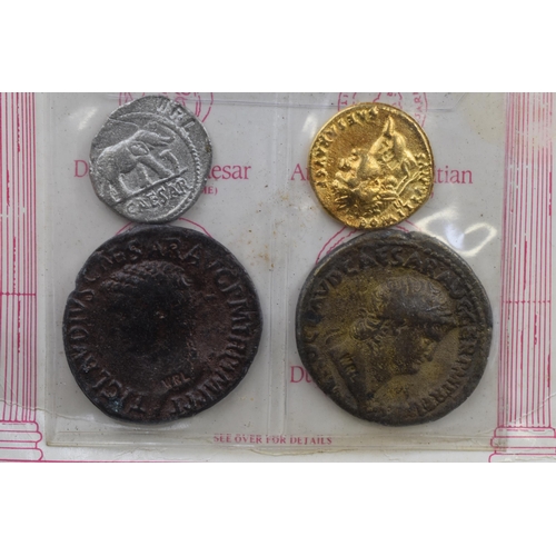 187 - Two Sets of Reproduction Roman Coins