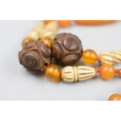 63 - Vintage Butterscotch Baltic Amber Beaded Necklace (38