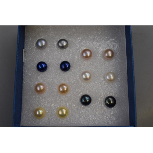 65 - Five Boxes of New Stud Earrings with Silver 925 Backs. Approx. 20 Pairs.