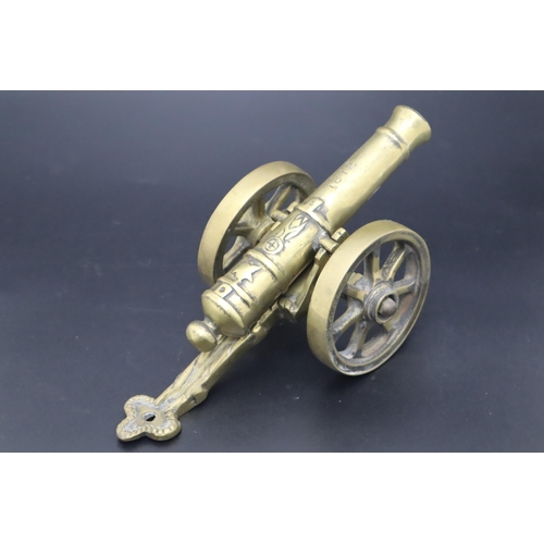 322 - Vintage Brass 1812 Fireside Canon (29cm)