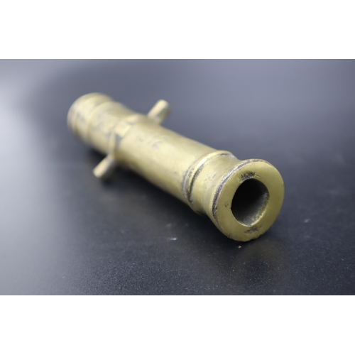 322 - Vintage Brass 1812 Fireside Canon (29cm)