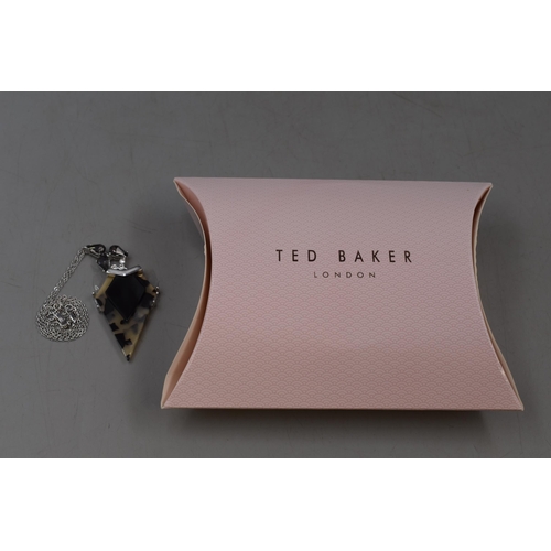 74 - Ted Baker of London Pendant and Chain Complete with Bag and Box